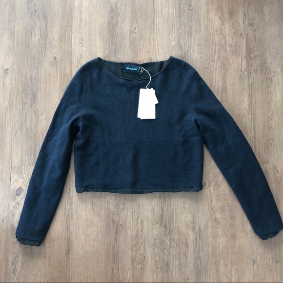 Zadig & Voltaire Sweaters - NWT Zadig & Voltaire Navy Crop Sweater Size XS